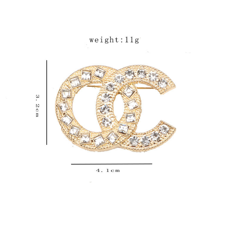 

Luxury Womens Designer Brand Letter Brooches 18K Gold Plated Inlay Crystal Rhinestone Jewelry Brooch Lady Pearl Pin Womens Marry Wedding Party Sweater Accessorie