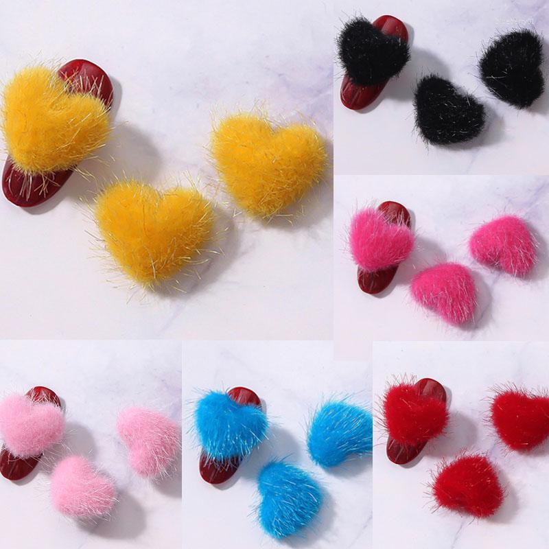 

Nail Art Decorations Kawaii 5PCS 3D Magnetic Heart Poms Pom Charms Detachable 12Color DIY Japanese Jewelry Manicure Tips Accessories B03467
