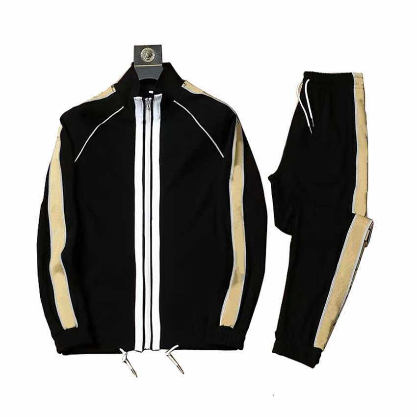 

Branded tracksuits European new autumn and winter couple casual sports suit fashion high-end men's long-sleeved two-piece