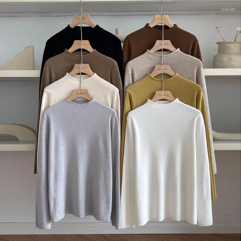 

Women's T Shirts Johnature Autumn Winter Simple Render Tops 2022 Casual Solid Color Elasticity All Match Multi O-neck Women T-Shirts, Beige