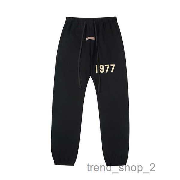 

fear of Hip-hop Brand Essential Men's Tracksuits Multi-line Branching Letters Hooded Pants Set Cotton Fashion Two-piece Women's Hoodie 5 god X2QA, Pants black