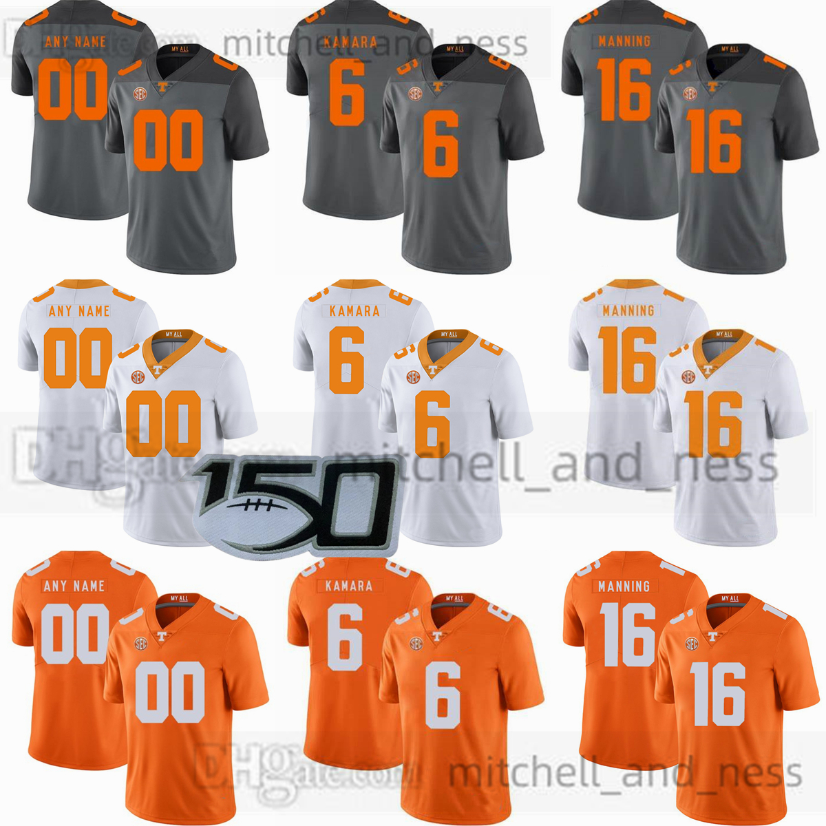 

Custom S-6XL NCAA Tennessee Volunteers Football Jersey 13 Gaston Moore 21 Navy Shuler 11 Jalin Hyatt 22 Jack Jancek 80 Ramel Keyton 43 Titus Rohrer men Youth women, Youth add 150th patch