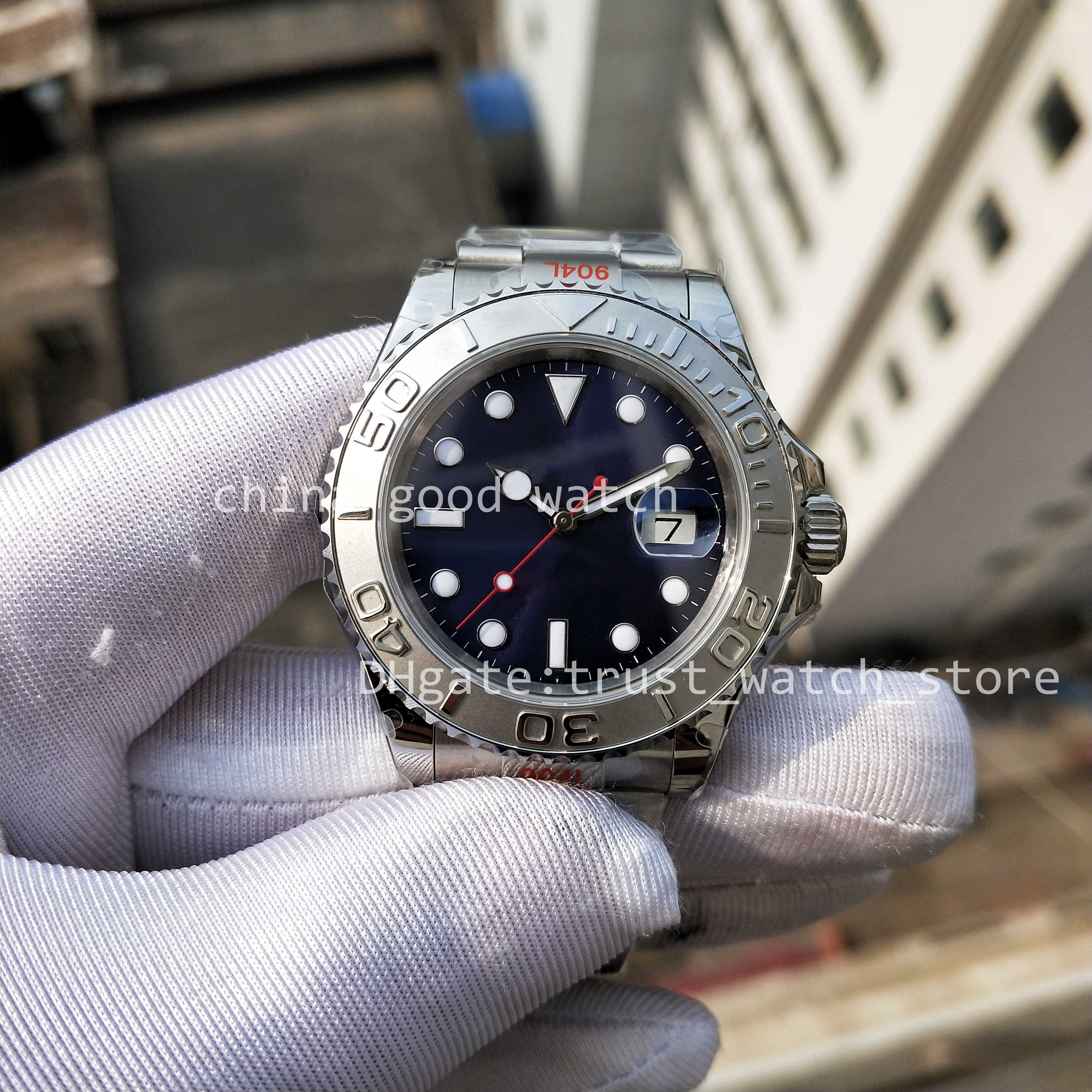 Men of Watches New Style GMf Factory Waterproof Men's Date 904L Steel Bezel Blue Dial Automatic Cal.3135 Movement Dive Watch Super Luminous