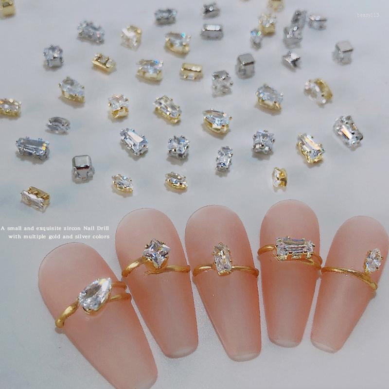 

Nail Art Decorations 50Pcs/Bag Zircon Rhinestones Mini Sparkle Flatback Diamonds For Nails Decoration Horse Eyes Water Drop Shaped Deisgner