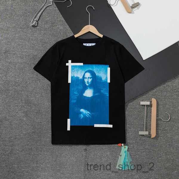 

t Shirt Fashion Mona Lisa Portrait Definition Direct Spray Printing Loose Round Neck Short Sleeve T-shirt 2 whites B7EY, White