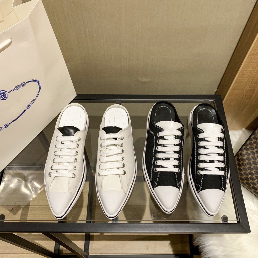 

Canvas shoe Casual Shoes slipper sneakers pointed toe Womens Travel Fashion Lace-up Sneaker Leather Cloth Gym Flat Bottom Designer size Ms.35-40, Color4