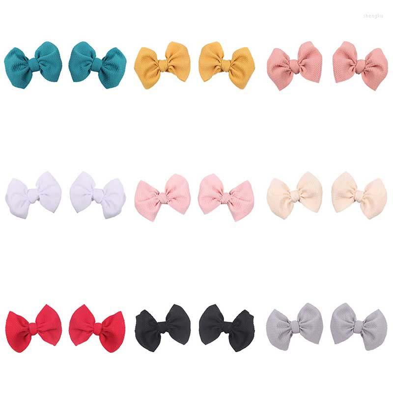 

Hair Accessories Oaoleer 2PCS/Set 4.5Inch Bows Girls Clips 2022 Cute Spring Kids Hairpins For Baby Colorful