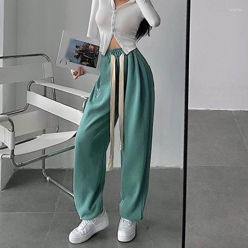 

Women' Pants TVVOVVIN Girl High Waist Loose And Thin Woven Drawstring Workout Sports Casual Women' Trousers Korean Women 1YXS, Brown
