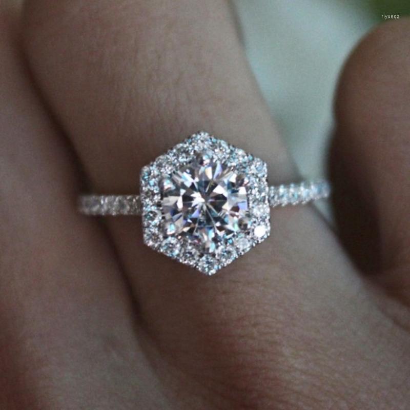 

Wedding Rings CAOSHI Fashionable Design For Women Shiny Zirconia Accessories Engagement Ceremony Bridal Jewelry Wholesale