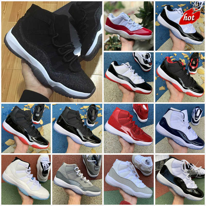 

Slippers Outdoor Shoes Sandals XI Jumpman 11s Bred 11 Concord Mens Outdoor Shoes Platinum Tint Gym Red Cap and Gown PRM Heiress Women men sports, As shown 16