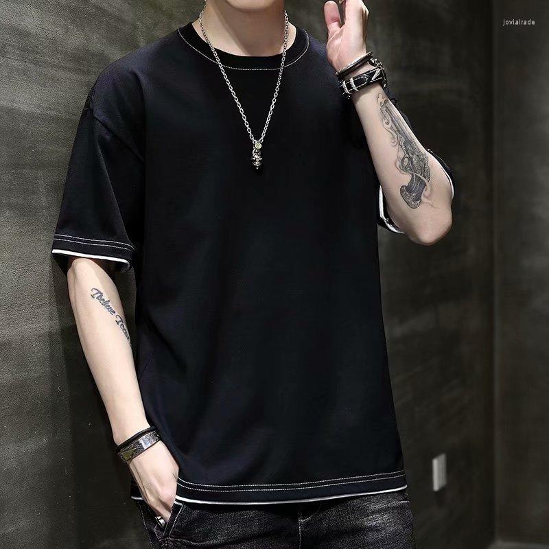 

Men's T Shirts O-Neck T-shirt Oversize Mens Fashion 2022 Harajuku Boyfriend Gift Summer Men/Women Hip Hop T-shirts Short Sleeve