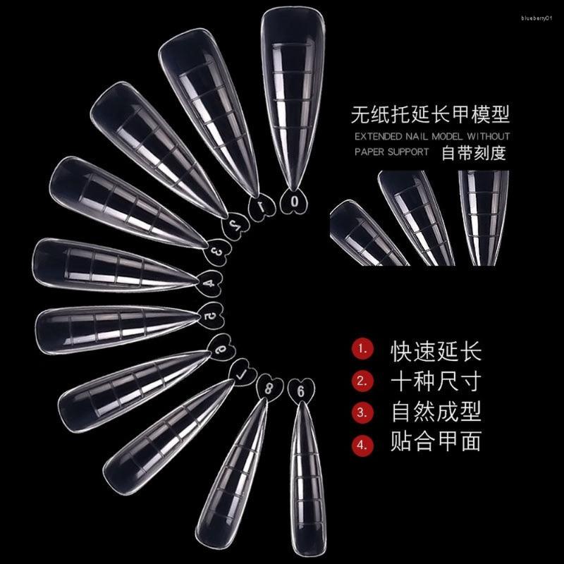 

Nail Art Kits Full Cover Sculpted Tips Finger Extension UV Quick Building Mold Easy Find Tools