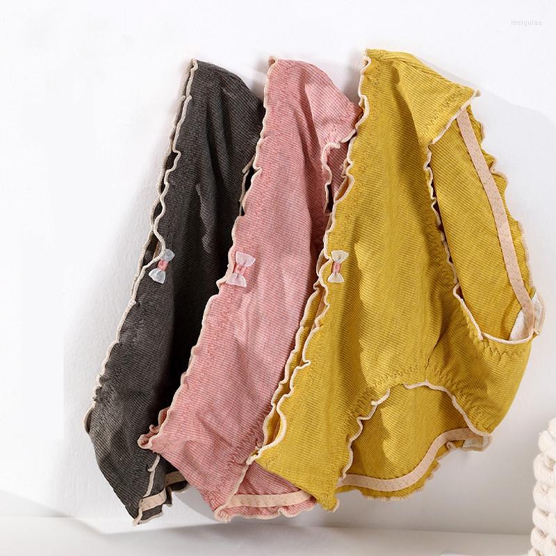 

Women's Panties 60S Modal Women's Underwear Plus Size 4XL For Women Ladies Middle Waist Female Underpants Soft Briefs Lingerie, Yellow