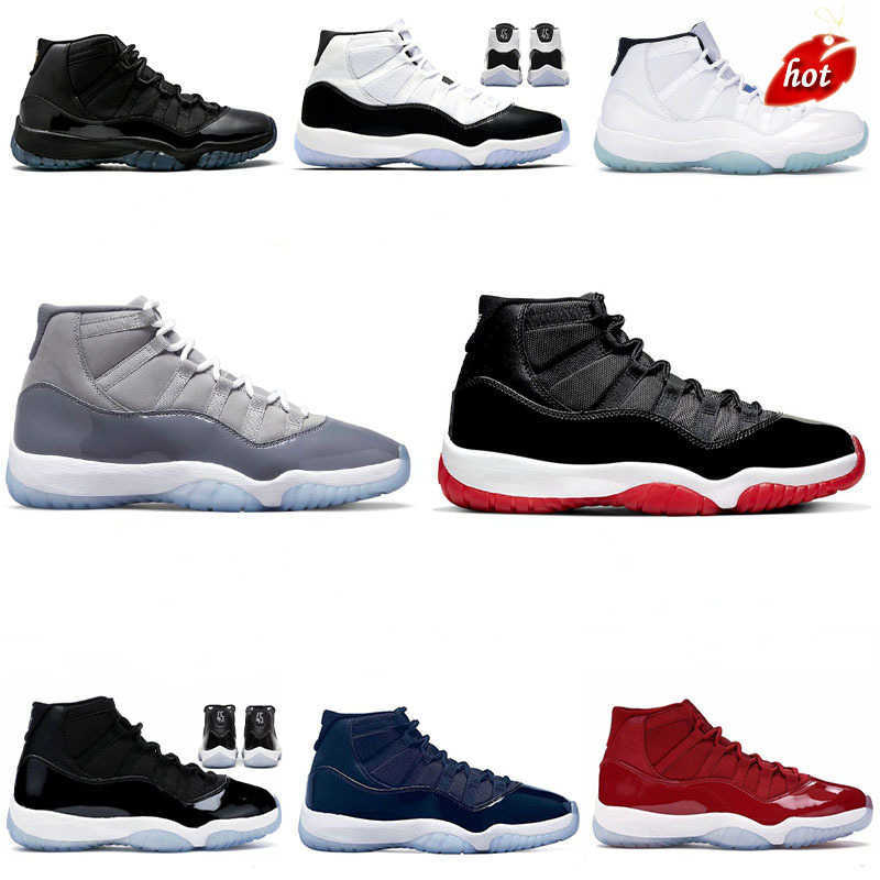 

OG Cherry Jumpman 11 11s Mens Basketball Shoes Cool Grey Pantone 72-10 Legend Blue Bred Concord Cap and Gown Men Women Outdoor, #13