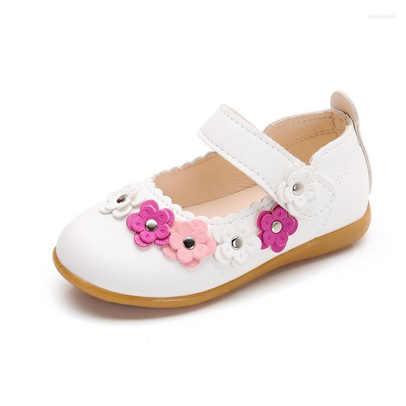 

Flat Shoes Baby Girl Autumn Sweet Flower Soft Bottom Kids Princess Toddler Sneakers Infant Party SML002, Sml002red