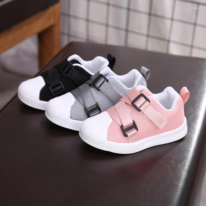 

Athletic Shoes Kids 2022 Shell-toe Sneakers Boy Girl Rubber Sole Baby Children's For Sports, Black
