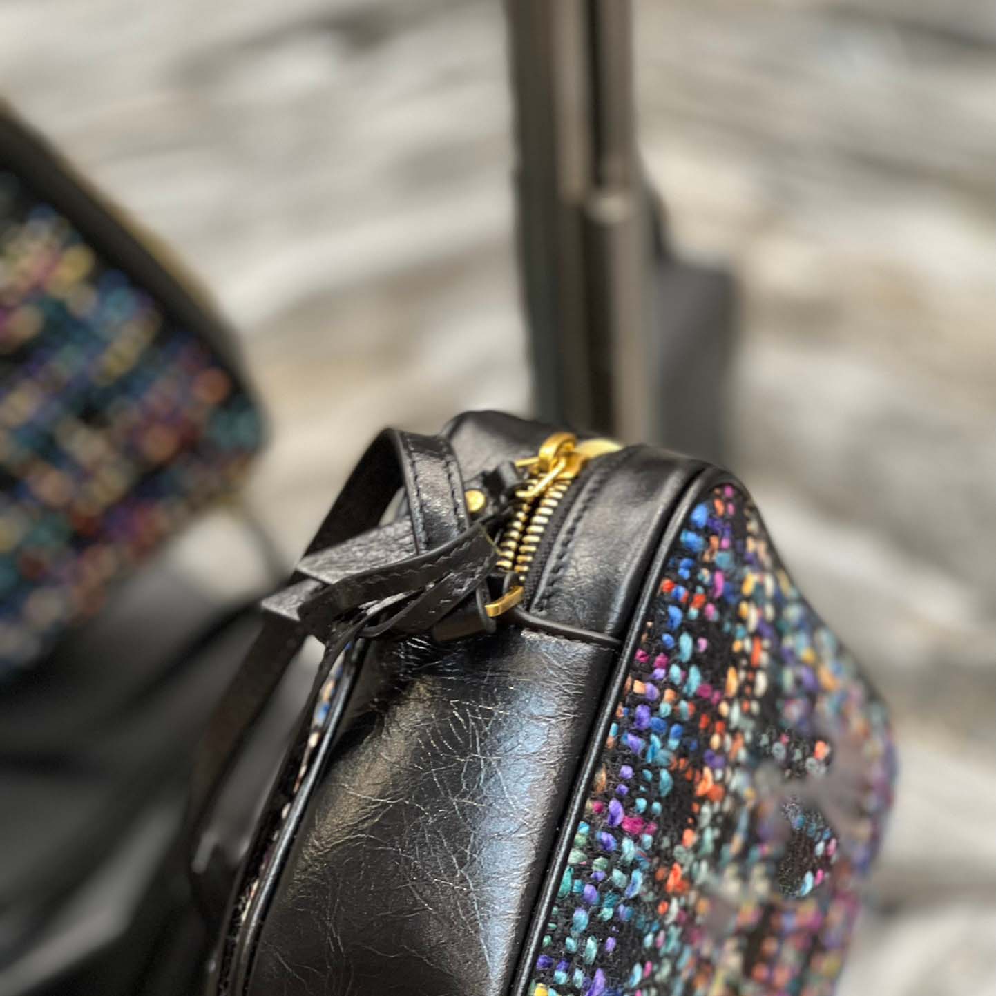 

Designer shoulder bag women chain handbags clutch leather fashion long bag zipper card holder coin purse women's wave sacoche fashions satchel vintage crossbody, Multi-color