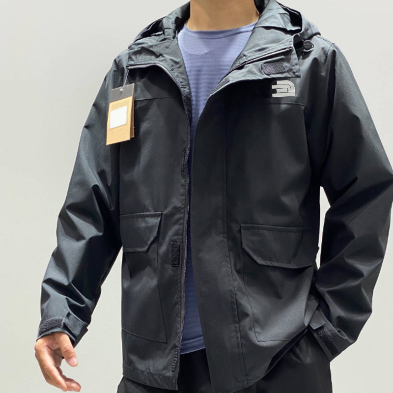 

2023 Fashion Designer Mens Jacket Spring Autumn Outwear Windbreaker Womens Zipper Jackets Coat Outside Sport Clothes Size -2XL, Black