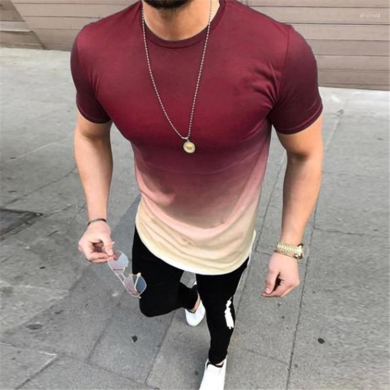

Men's T Shirts Men Shirt Short Sleeve Contrast Color Clothing Summer Streetwear Casual Fashion Top -40, Black
