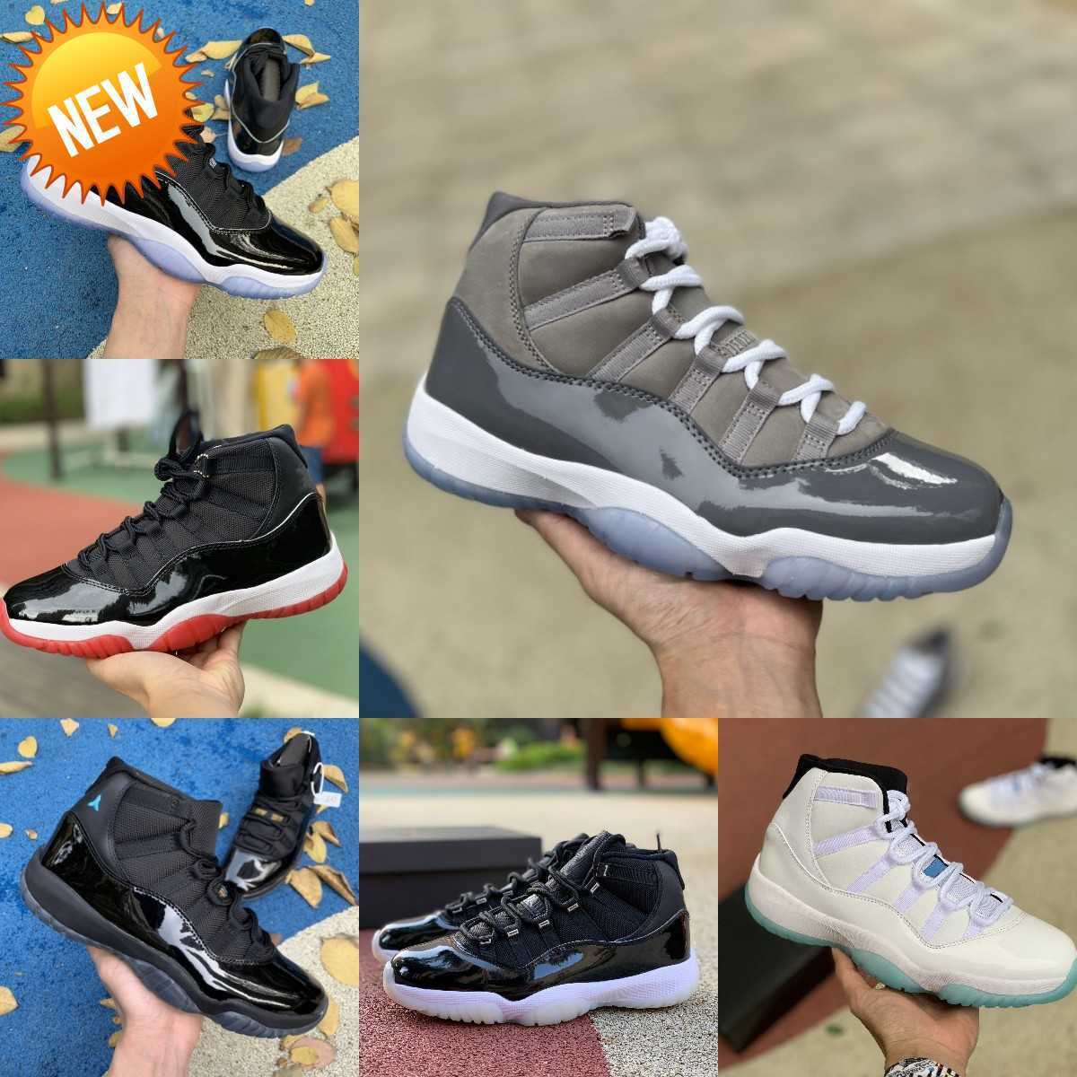 

NEW 2023 Jumpman Jubilee 11 11s High Basketball Shoes COOL GREY Legend Blue 25th Anniversary Space Jam Gamma Blue Concord 45, M3011