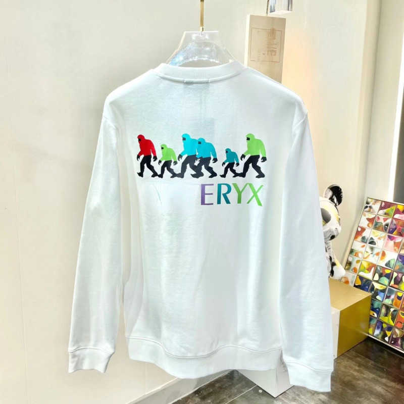 

Designer sweatshirt pure cotton round neck pullover sweater men women fashion loose long sleeved tshirt, Black