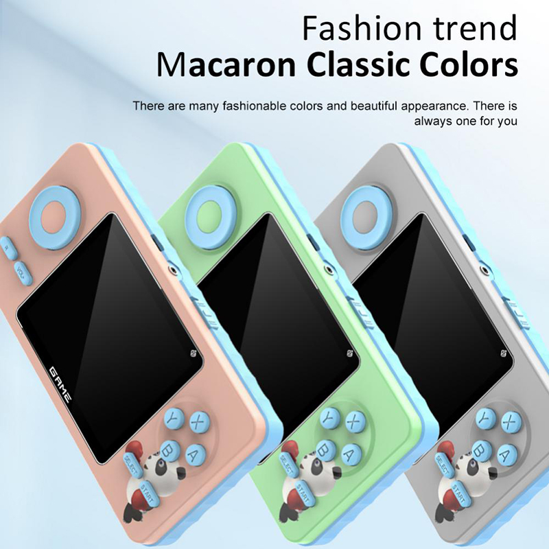 

S5 Handheld Game Console Macaron Fashion Colors HD Screen Large Battery Game Player Portable 520 Games Single/Double Mini Console