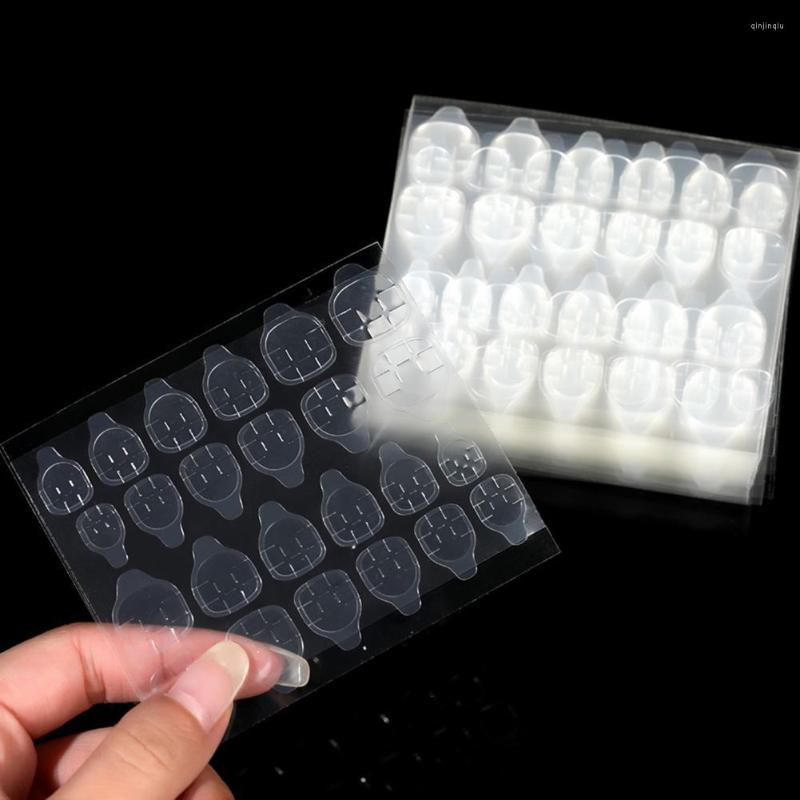 

False Nails 240Pcs/Set Nail Jelly Glue Tips 0.3mm Double Sides Ultra Thin Sticker Clear Invisible Gel Art, Transparent