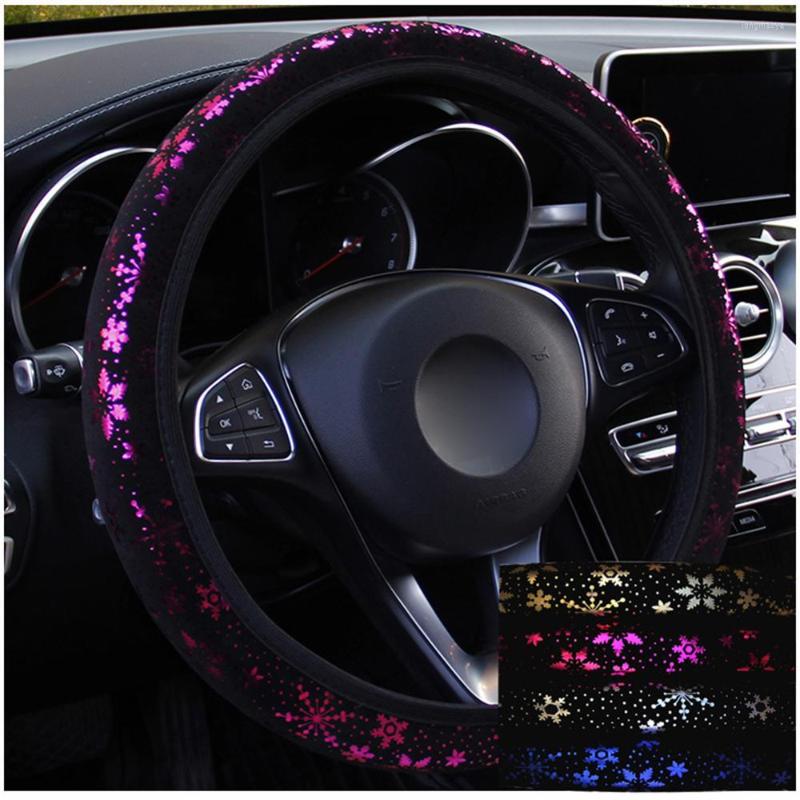 

Steering Wheel Covers Universal Car Cover Snowflake Pattern Showing Personality For Women Girls 37-38cm Kit