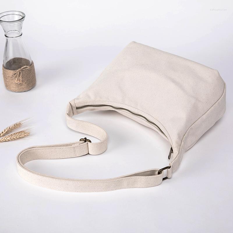 

Evening Bags Canvas Shoulder Bag Ladies Casual Wild Messenger Dumpling, Beige