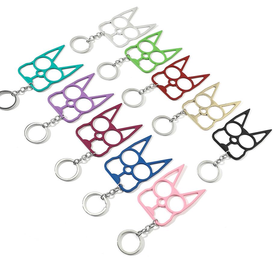 

Male and female keychains refers tiger boxing set broken window escape keyring creative multi-functional pendant cute cat claw outdoor self-defense key chain