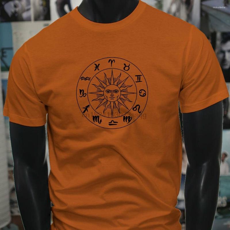 

Men's Polos ZODIAC SUN SIGN HOROSCOPE ASTROLOGY Mens Orange T-Shirt, Notprint