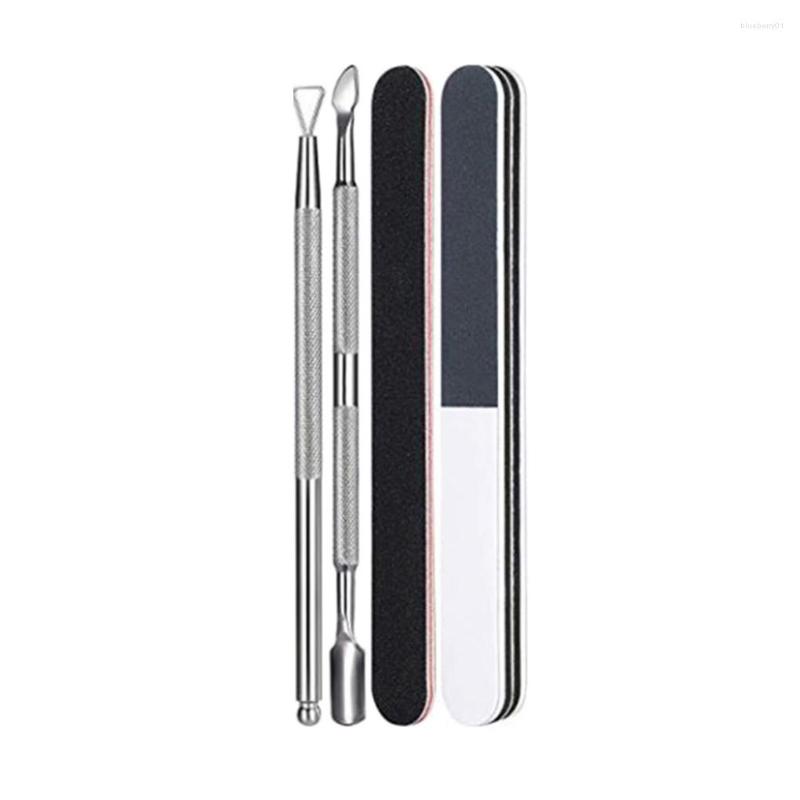

Nail Art Kits Polish Remover Tool Set Cuticle Pusher Wipe Cotton Pads Pump Bottle Clip Caps Manicure Polishing Strip File