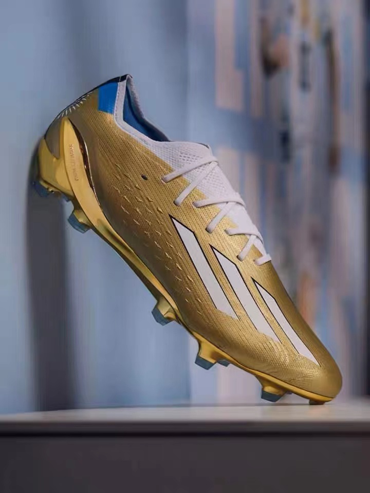 

Soccer Boot AD X Speedportal.3 FG World Cup Messi Soccer Shoe speedportal 1 Game Stats Al Rihla Beyond Fast Gold Core Cleats