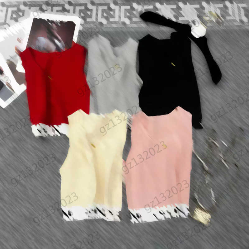 

Womens Tanks Camis Patchwork Letter Webbing Sleeveless Sports Vest Classic Crew Neck Elastic Breathable Vests Tee Fashion Designer Women Clothes 5 Colors 1970, 13 white
