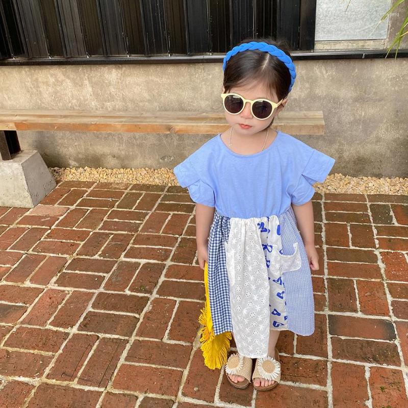 

Girl Dresses Girls Summer Lace Floral Dress For Kids Patchwork Children Casual Style Clothes, Y4j8646