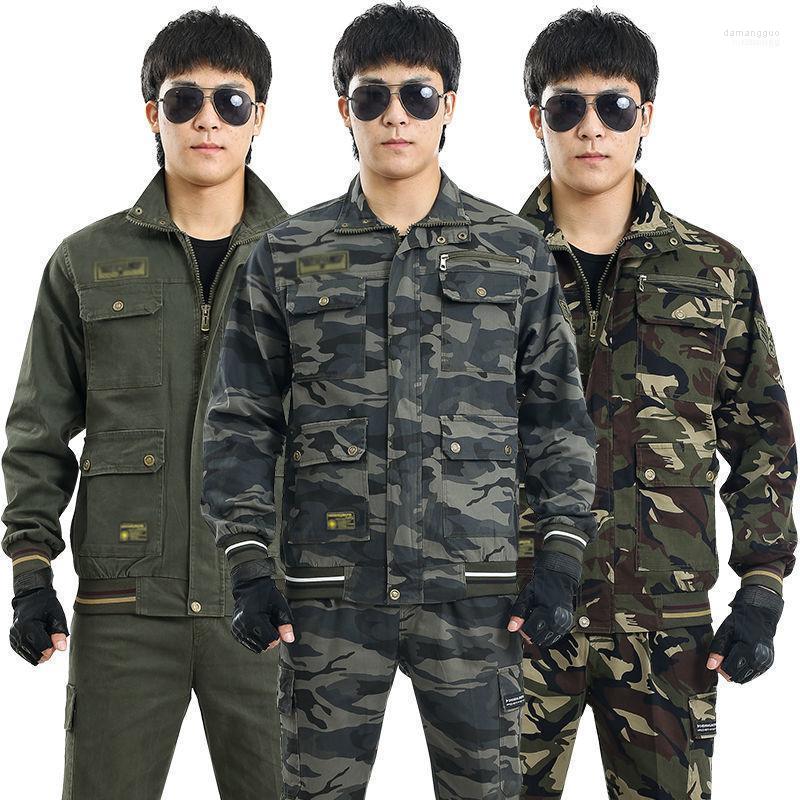 

Men's Tracksuits Men's 2022 Cotton Stretch Workwear Suit Spring And Autumn Thickened Camouflage Clothing Tooling Labor Insurance, Man suit3