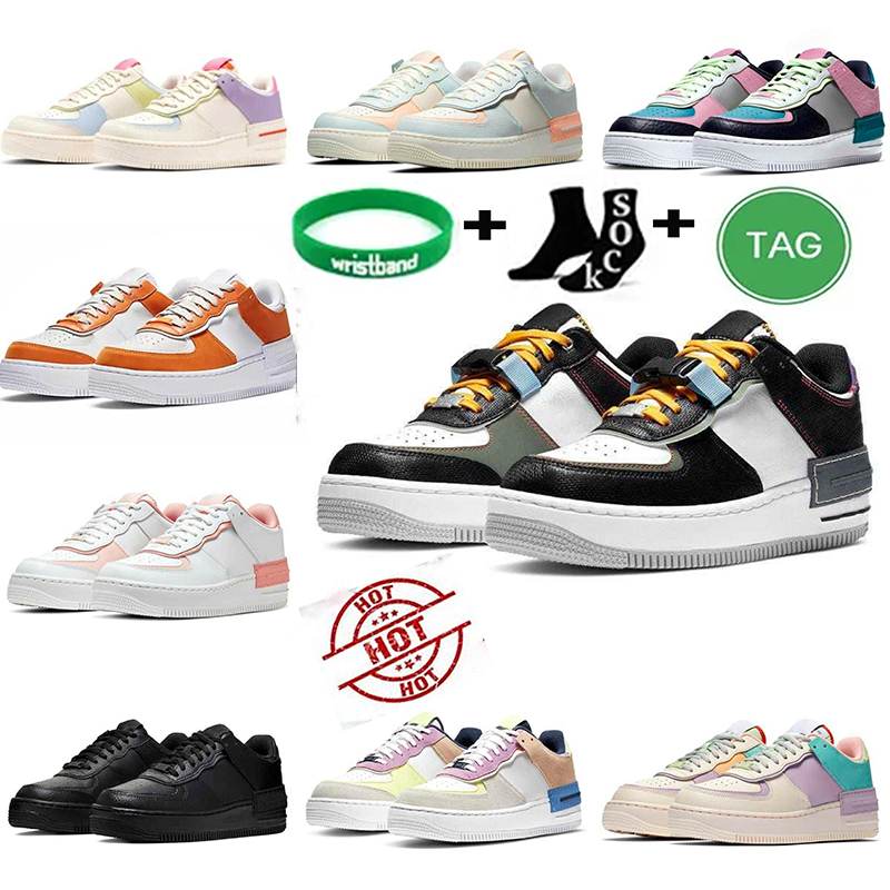 

Fashion Shoes Designer Air''forces Sneakers Women's Shoe Top-quality Men Sneaker Casual Patchwork Platform Trainer Lace-up Trainers Leather Solid White Black, Triple black