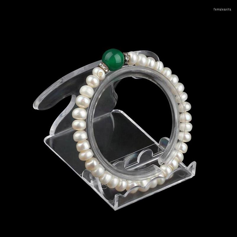 

Jewelry Pouches Clear Bracelet Display Holder Bangle Organizer Rack Acrylic Collar Stand Practical Use