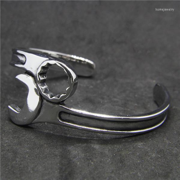 

Link Bracelets Spanner Bangle Bracelet 316L Stainless Steel Polishing Top Quality