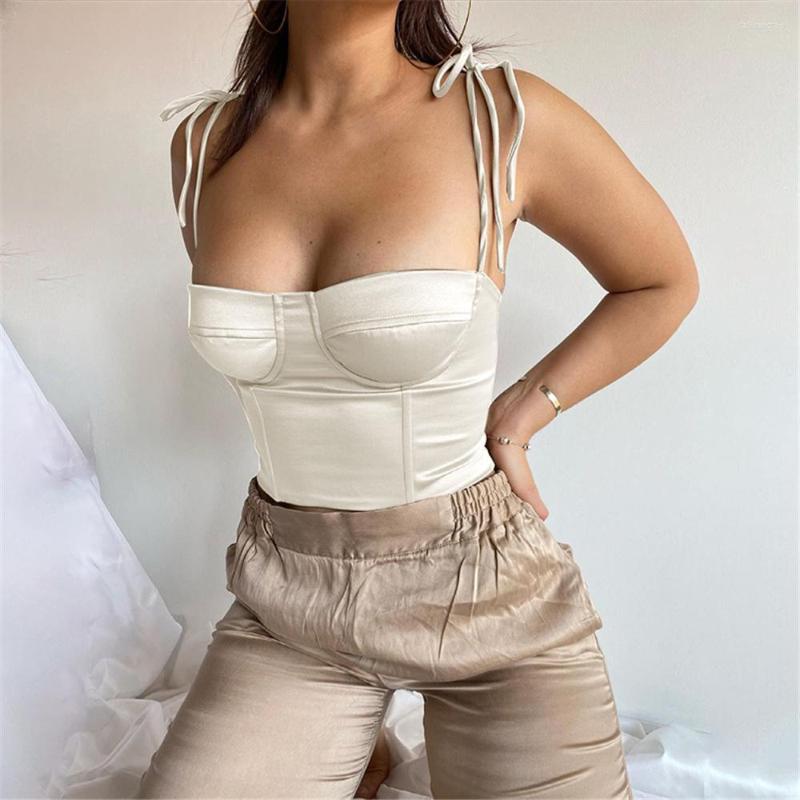 

Women' Tanks Summer Women Sexy Low-Cut Spaghetti Strap Crop Top Casual Sleeveless Solid Color Bodycon Slim Fit Party Nightclub Camis, Black