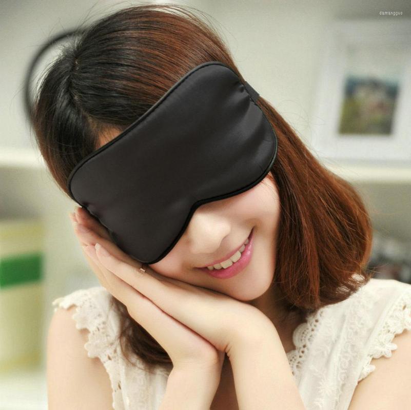 

Women's Sleepwear Silk Eye Cover Blindfold Sleep Mask Shade 10 Color Options, Black