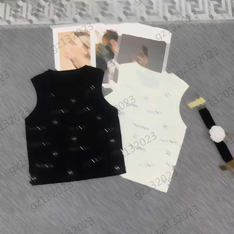 

Womens Tanks Camis Letter Logo Jacquard Sleeveless Knitted Vest Classic Crewneck Casual Joker Vests Top Simple Sports Style Women Clothes 2 Colors 1970, 8 red