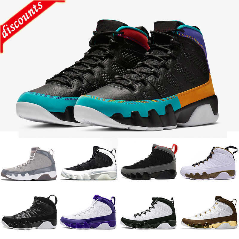

TOP US8-13 UNC 9 IX 9s Dream It Mens Basketball Shoes Cool Grey LA Black White High Bred Oreo The Spirit Sports Sneakers 41-47