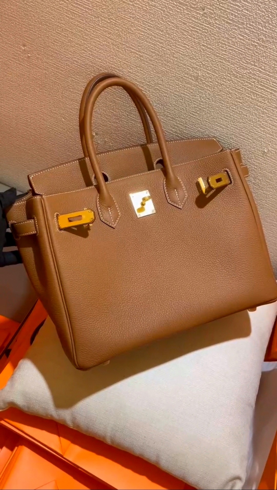 

25cm toppest quality tote design purse luxury bag italy togo leather fully handmade with wax line stitching many colors to choose, Blue hydre