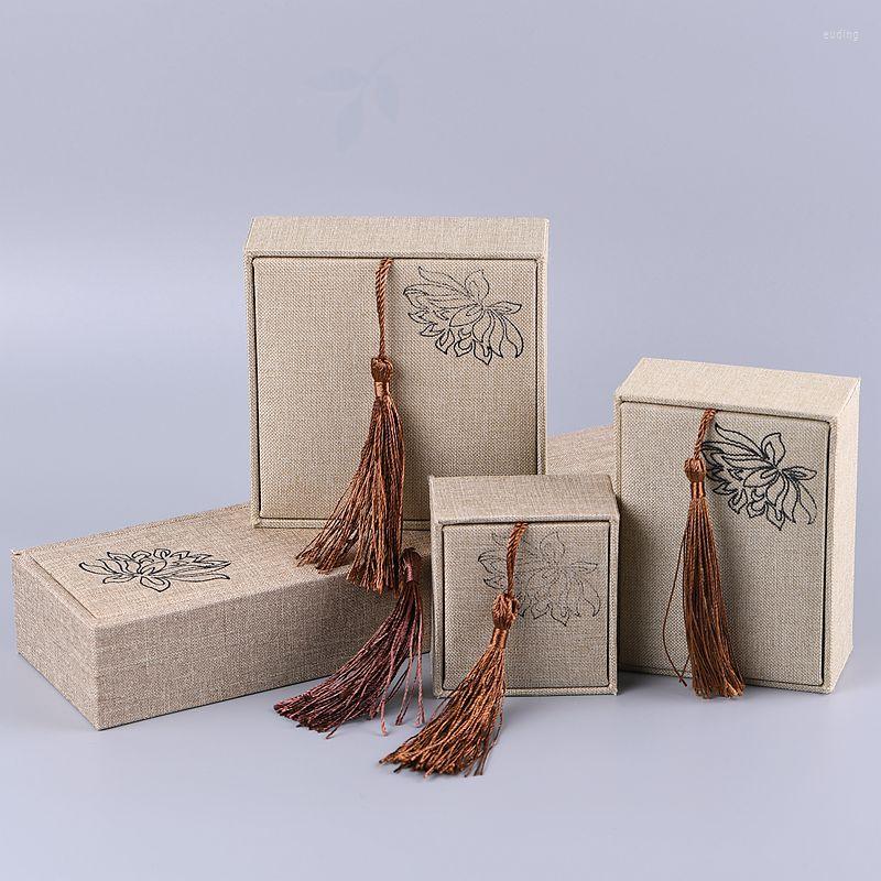 

Link Bracelets Quality Wedding Jewelry Gift Box Ring Boxes Cotton Filled For Rings Bracelet Necklace Display&Packaging
