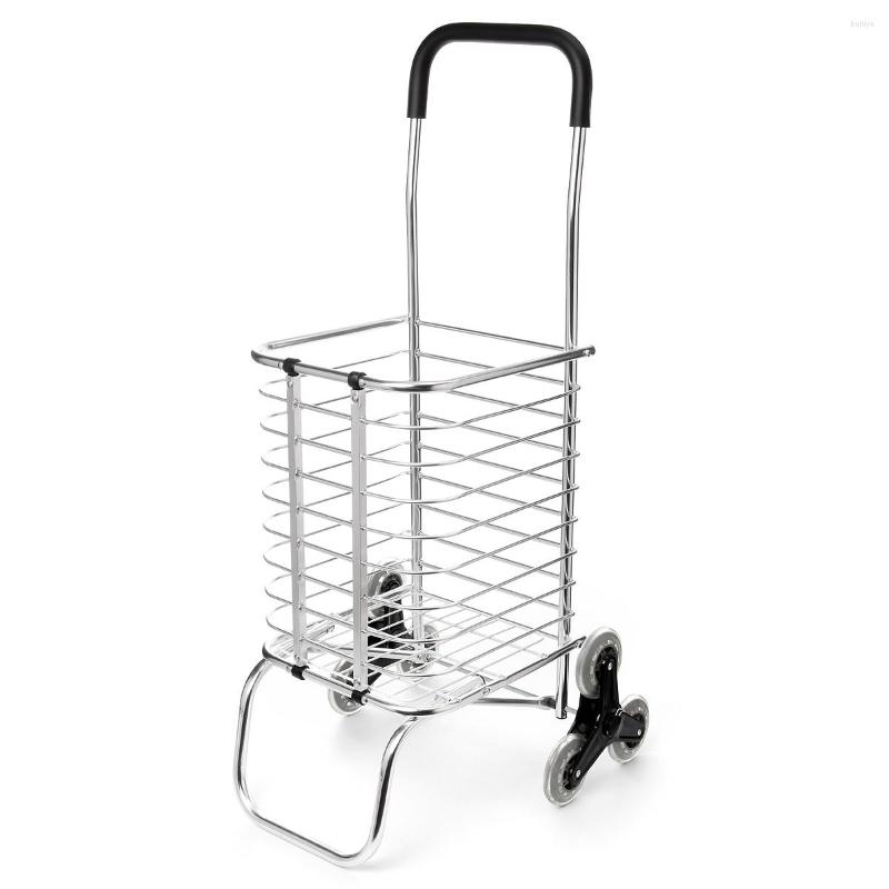 

All Terrain Wheels 6 Shopping Carts Trolley Aluminium Foldable Luggage Folding Basket Trailer