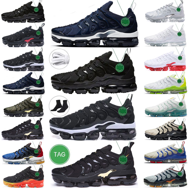 

Size 12 tn plus mens womens running shoes triple black white x volt glow oreo brown university blue gym red royal wolf grey Olive Green mesh vapour maxs sports sneakers, Color # 5