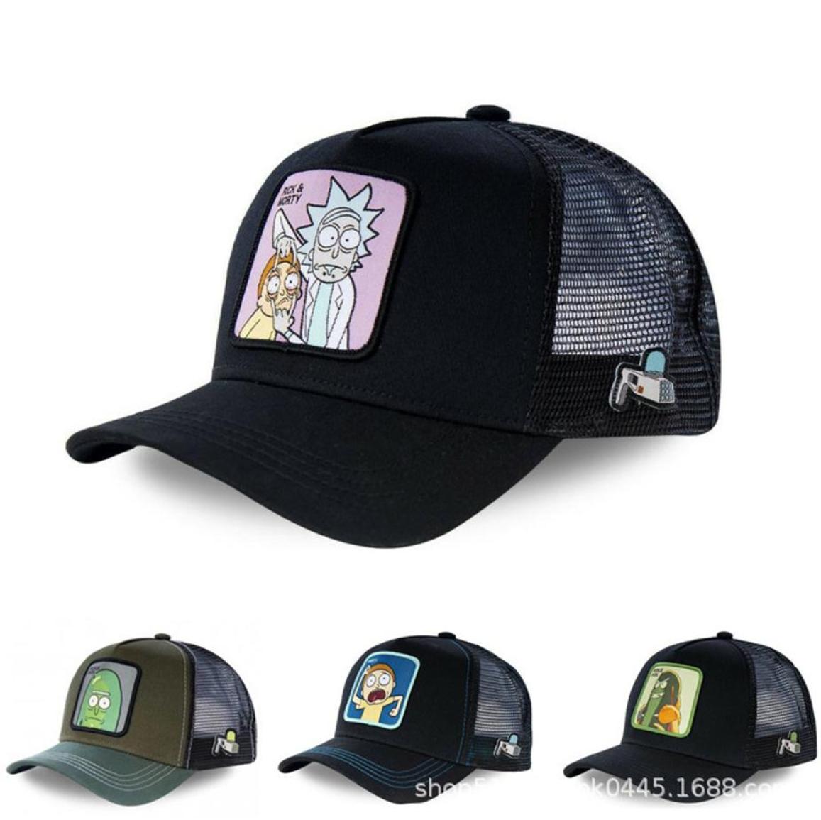 

New Brand RICK AND MORTY Snapback Cotton Baseball Cap Men Women Hip Hop Dad Mesh Hat Trucker Hat Drop25574784199