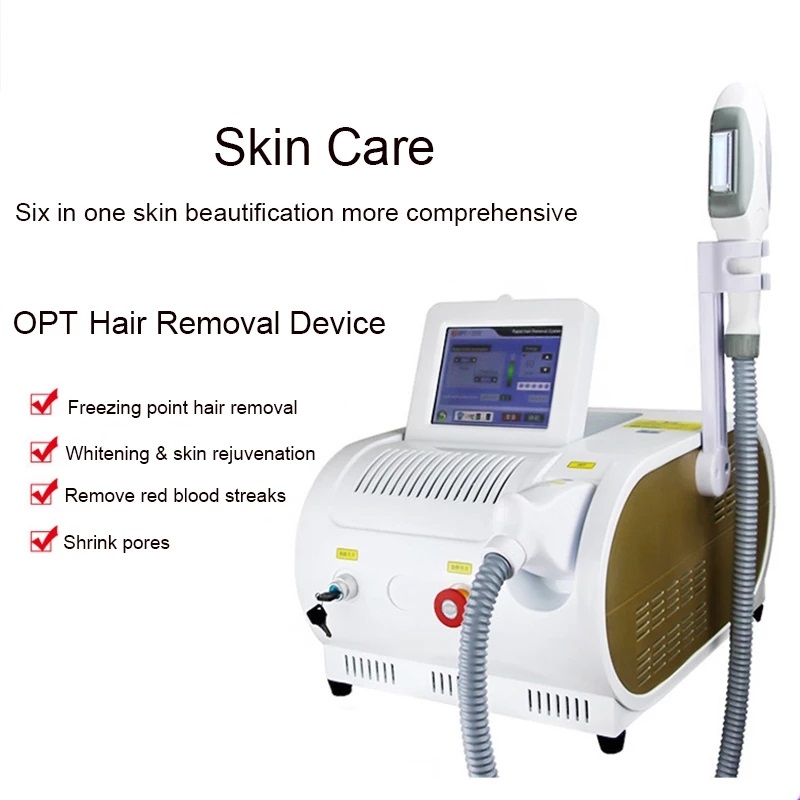 Machine d'épilation au laser OPT Point de glace Cheveux indolores Enlever le rajeunissement de la peau Équipement de lasers à diode de levage de