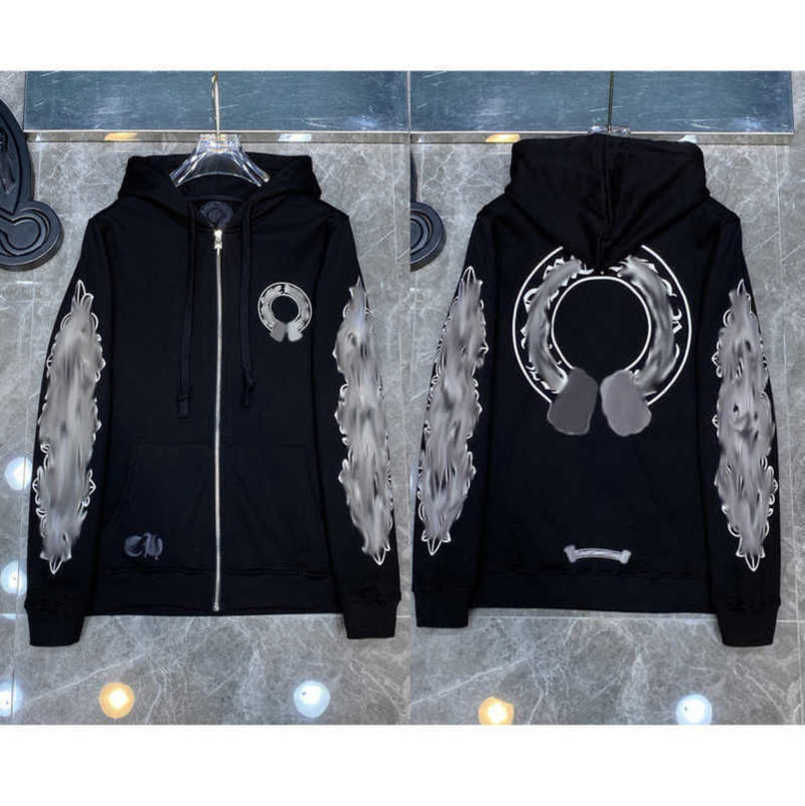 

Fashion Jackets Luxury Mens Sweatshirts Designer Hoodies Men Women Zipper Cross Scroll Simple Hooded Sweater Pullover Hoodie Casual Tops Coat Jacket E9zw, 21